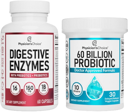 Digestive Enzymes 60ct + 60B Probiotic 30ct