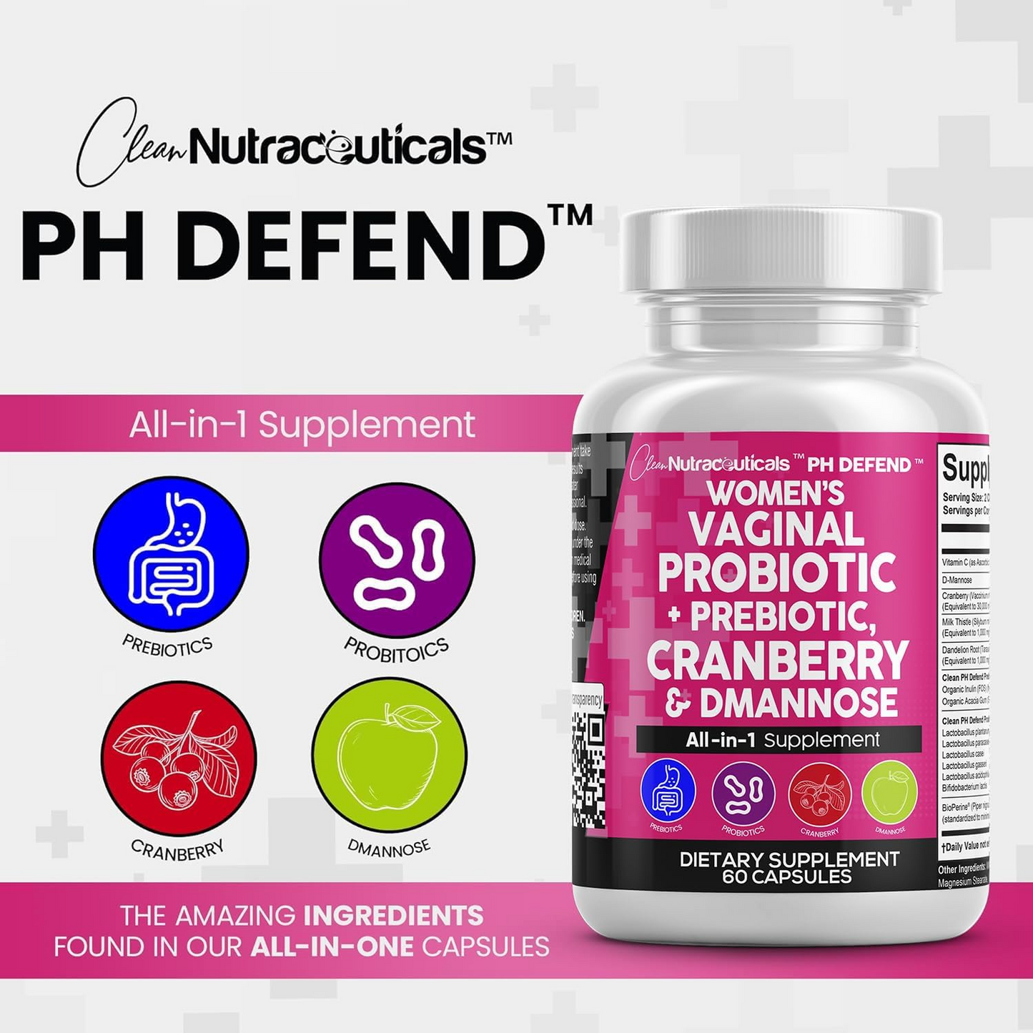 Clean Nutra PH Defend Probiotics for Women